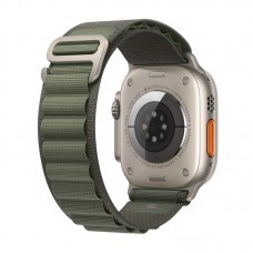 Apple Watch Ultra GPS + Cellular, 49 мм, корпус из титана, ремешок Alpine зеленого цвета